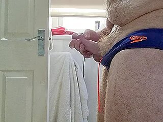 Having A Much Needed Hot Yellow Piss In My New Speedos