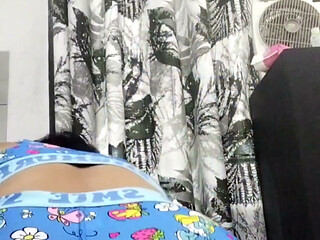 Sexy Filipina MILF, Shaking, Rubbing, & Smacking Her Big Smurf Ass & Pussy