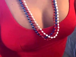 College stepdaughter gives hot Daddy a blowjob on Election Night
