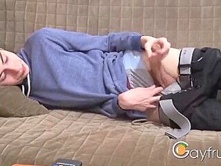 Couch Orange Solo Gay Porn Tube