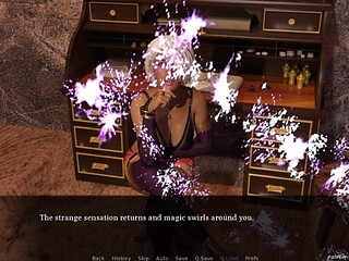Petite Claire gets a massive cock from both a fairy and a demon in an