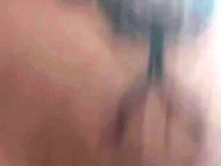 Tiny Tattooed Asian with Red Hair Rides White Cock in Warehouse