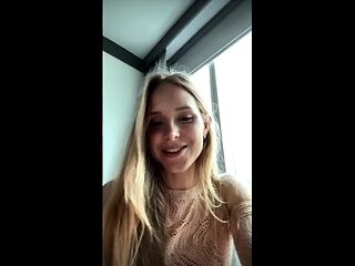 Blonde teen Sierras first erotic masturbation video