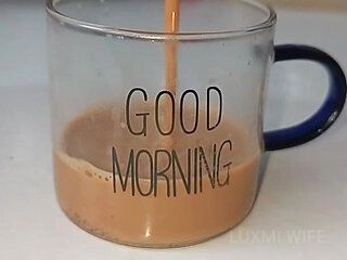 Making Tea in Hot Blouse