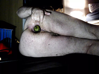 Eggplants going up my ass