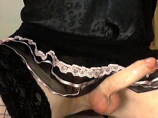 Multiple Orgasms Amateur Crossdresser Cums Hard