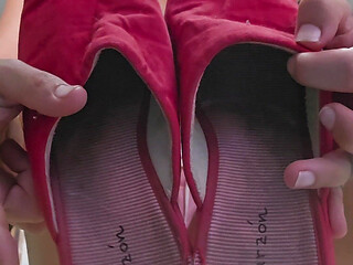 Slippers Zapatillas Modeling and Squirting