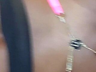 Big Ass Ebony Milf takes it in the Ass