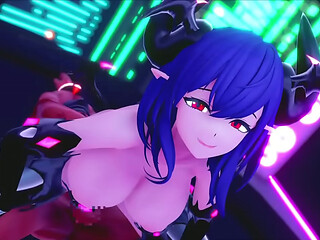 MMD - Succubus Harem sex