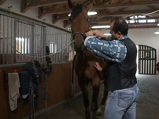 Jockey Girl Rides on Dick