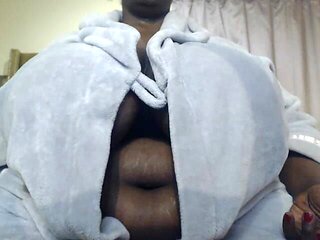 Black SSBBW Masturbating and Big Titsplay