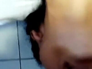 Stepdaughter in Extreme Deepthroat with Throat Bulge and Wiping My Feet with Tongue