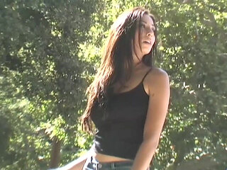 Busty Blonde Likes Having Outdoor Sex Like a Real Cowgirl While a Chick Watches Them