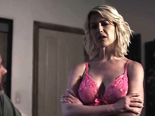 Stepson cucks his stepdad with a slutty blonde wife