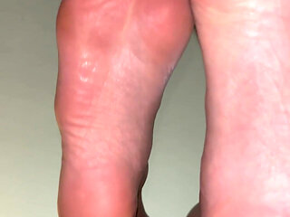 Sweaty Foot Facial POV by Ivy's Feet