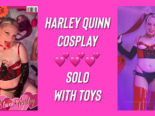 HARLEY loves HARLEYAva Crush as Harley Quinn Cosplay-Solo Fuck