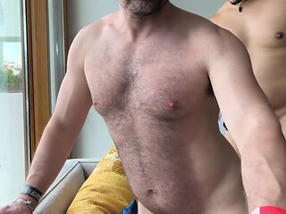 Big Mexican Bear Fucks White Bear