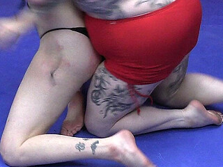 Bambi and Gigi Wrestle