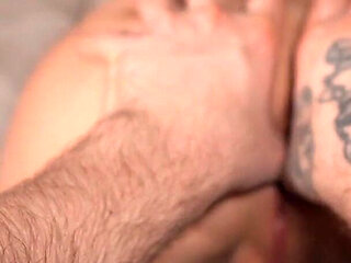 Blonde with Tattoo Sucks Perfectly... Then Whispers cum in the Ass (pov Anal Creampie)