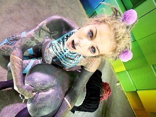 Trans intensely tattooed sisy gets rectal fisted from domme - female dominance extreme