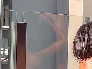 I Fucked My Wife on the Balcony and Came Inside Her Pussy.