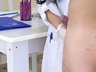 Naughty Doctor Can't Resist Her Patient's Big Cock