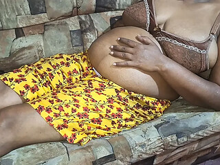 Busty stepmom stay alone at home