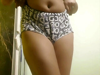 Indian Babe Slow Gown Lift Tease - No Face - 4K High Quality