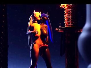 Hot 3D redhead licking a pussy while getting fucked