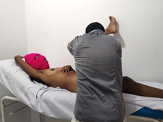 Gives His Patient A Massage To Relieve Stress