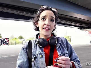 German Scout Casting: Hardcore Anal Pounding and Rimjob for French Petite Lena F