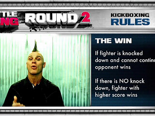 Babe gets her cum in mouth after being a fuck-prize for the winner