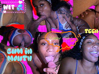 Sexy Ebony Teen Karma Gets Her Holes Stuffed
