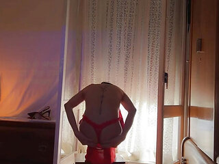 Adult Cinematography: Red Dress, Heels, Music, Headphones and Phs Finest Boom Ever