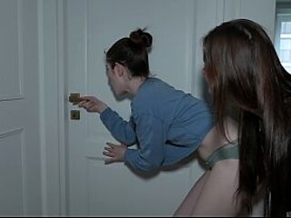 Step-sis seduced by big-tit stepsister in amateur homemade roleplay