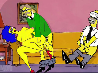Simpson Parody Porn Cartoon. Slut Wife Does not miss the opportunity to fucked in secret from her husband With other guys. Wife Cheat