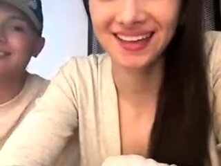 Teen brunette from get fuck on webcam