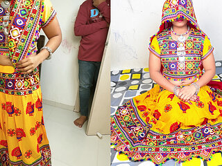 Komal was coming home after playing Garbha, followed by a fan entering the house and pressing her