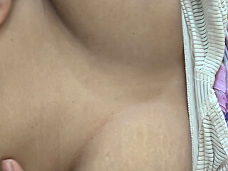 Desi hot girl boobs pressing video