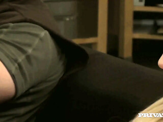 Klaudia gets her tight ass fucked in a hardcore threesome