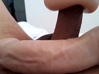 Fleshlight session, with Johnny Rapid dildo in sight. June 15, 2023.