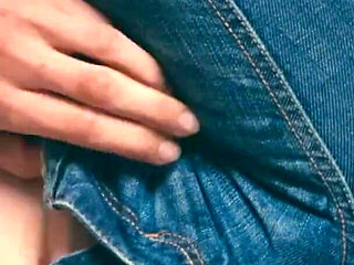 Messy Squirting on Hollister Jeans. Wet Crotch