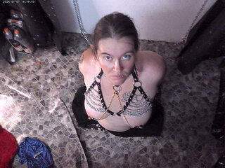 Tied up MILF Ready for Her Task