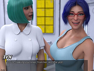 Stranded in Space - Blue Haired MILF Want Threesome with Me & Hot Busty Doctor