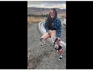 Public Hot Girl Standing Up To Piss