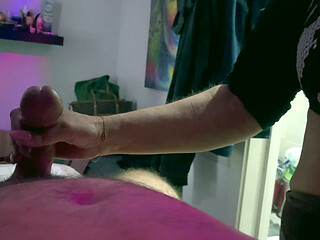 VERY HOT Cock Massage at Local Massage Parlour