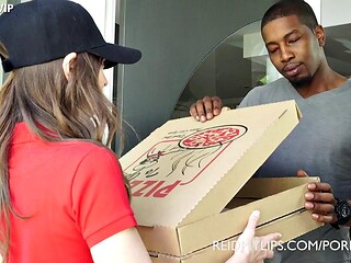 Pizza BIG ASS Hentai Gangbang