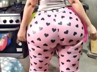 Pink Leggings Butt