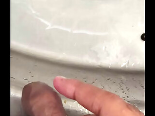 Hard sticky cock lots of dirt cleaning