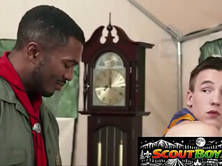 Barebacked By The Huge Black Scout Master